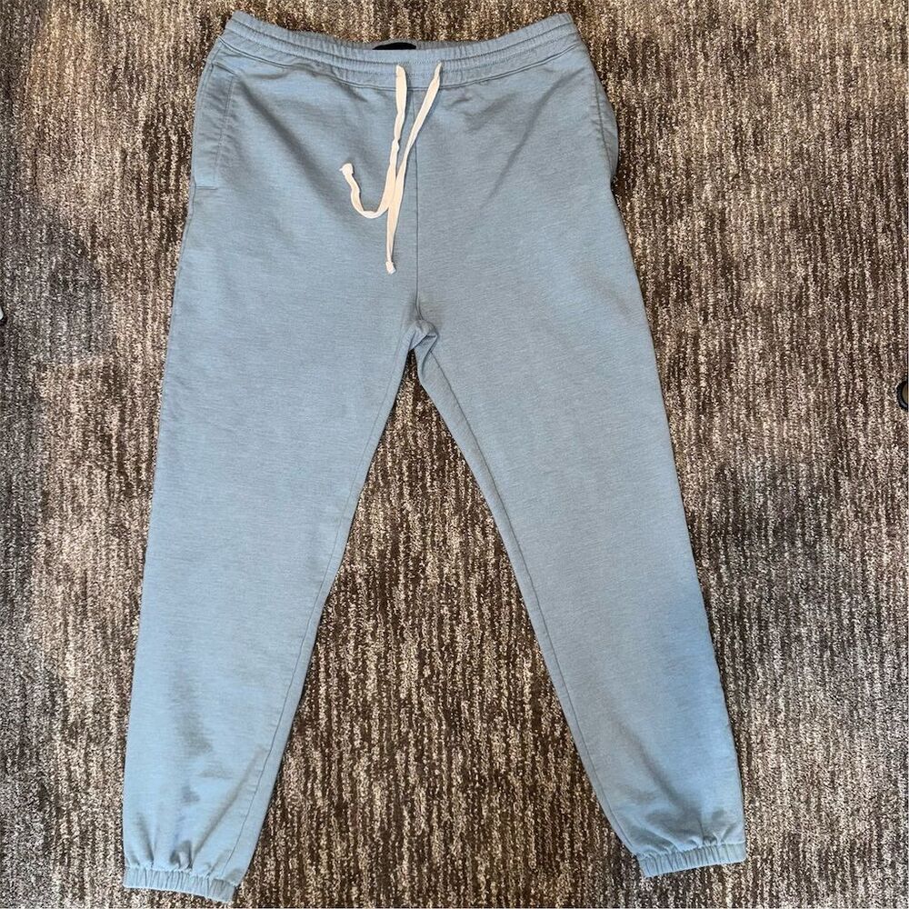 RSQ Men's Joggers Blue Elastic Adjustable Waist 3 Pockets Size 32 Med Athletic - Picture 2 of 11